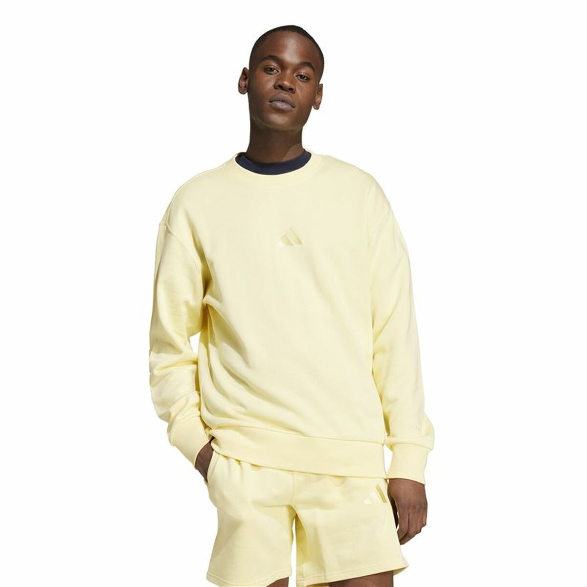 Tröja utan huva Adidas All Szn French Terry Crew L - 2