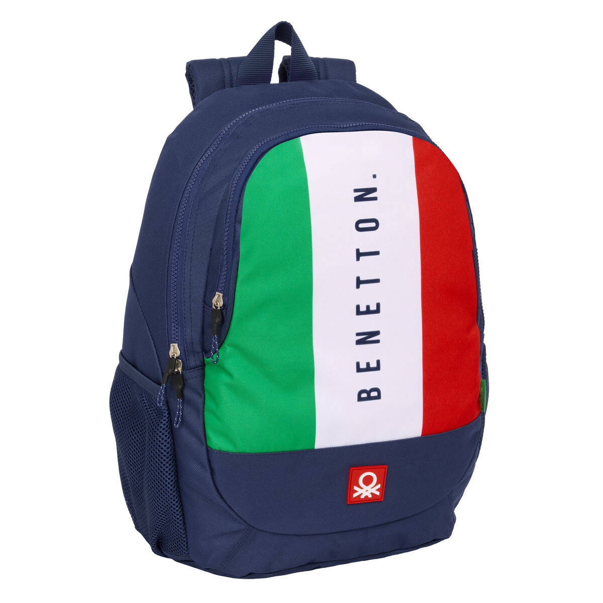 Skolryggsäck Benetton Flag Marinblå 32 x 44 x 16 cm