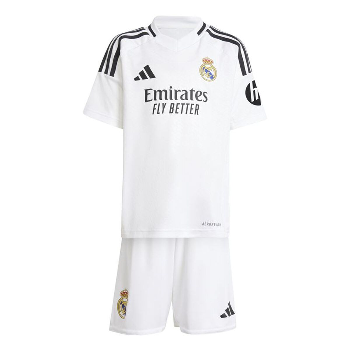 Set med fotbollsutrustning för barn Adidas Real Madrid 24/25 Home Vit