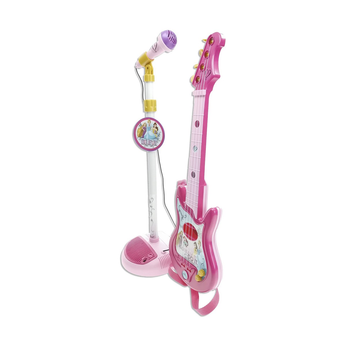 Gitarr för barn Disney Princess Mikrofon Rosa Disneyprinsessa - 3