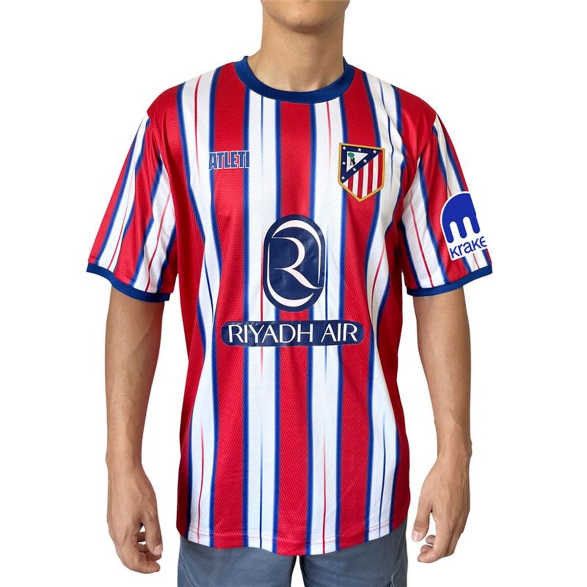 Kortärmad fotbollströja för herrar Atlético Madrid Official Home Jersey 24/25