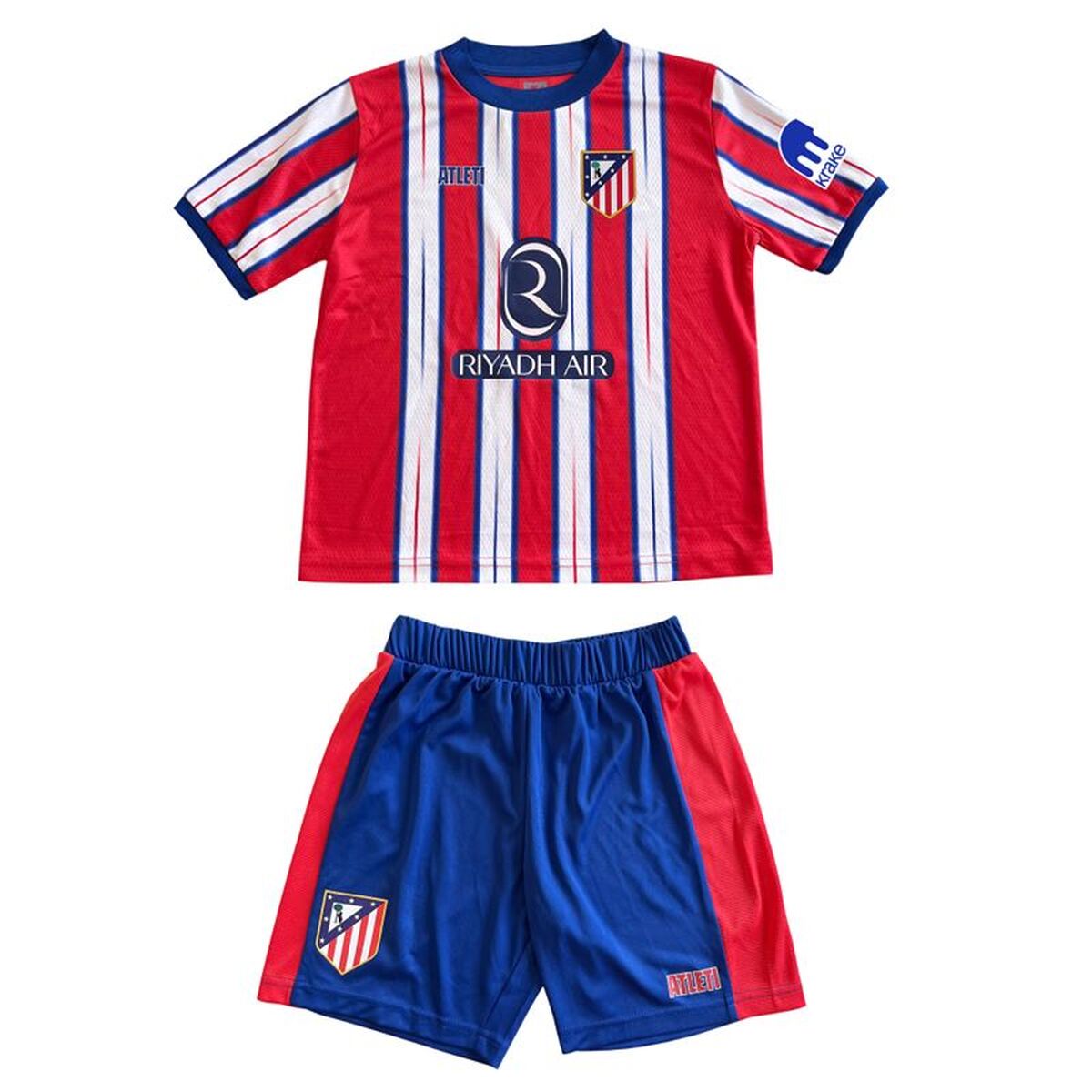 Set med fotbollsutrustning för barn Atlético Madrid Home 24/25 Röd
