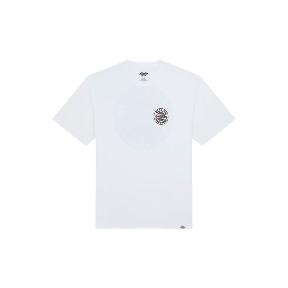T-shirt med kortärm Herr Dickies Circle Ss Vit