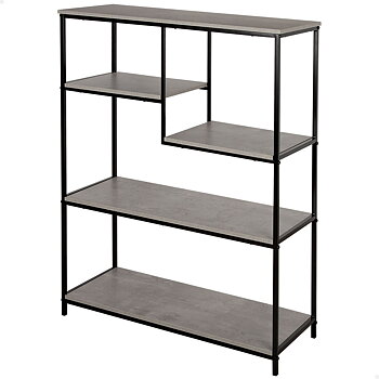 Bokhylla Max Home Järn Trä MDF 5 Hyllor 75 x 100 x 30 cm