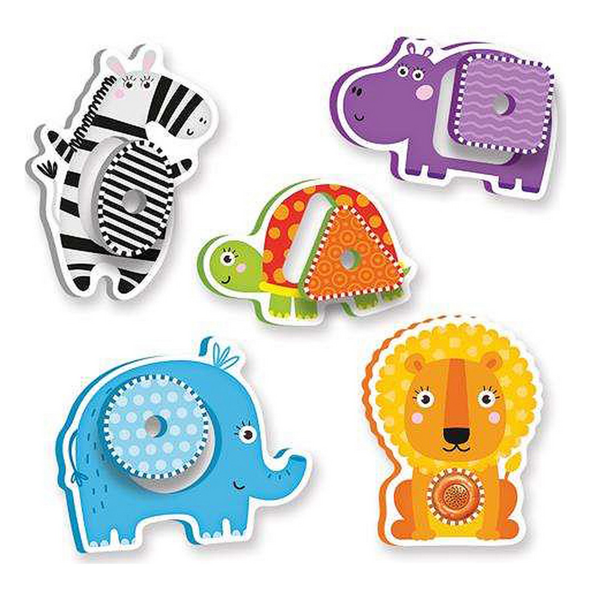 Barnpussel Reig Zoo Shapes djur Musik Bondgård - 3