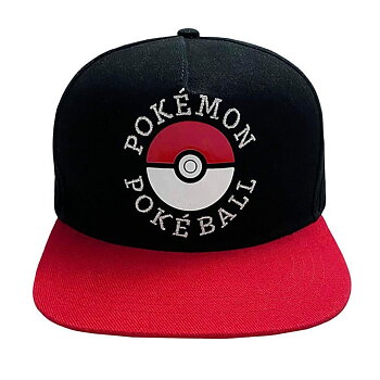 Keps unisex Pokémon Trainer Svart Röd One size 58 cm