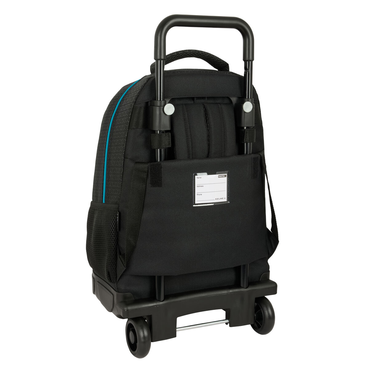 Skolväska med hjul Kelme Iron Svart 33 x 45 x 22 cm - 3