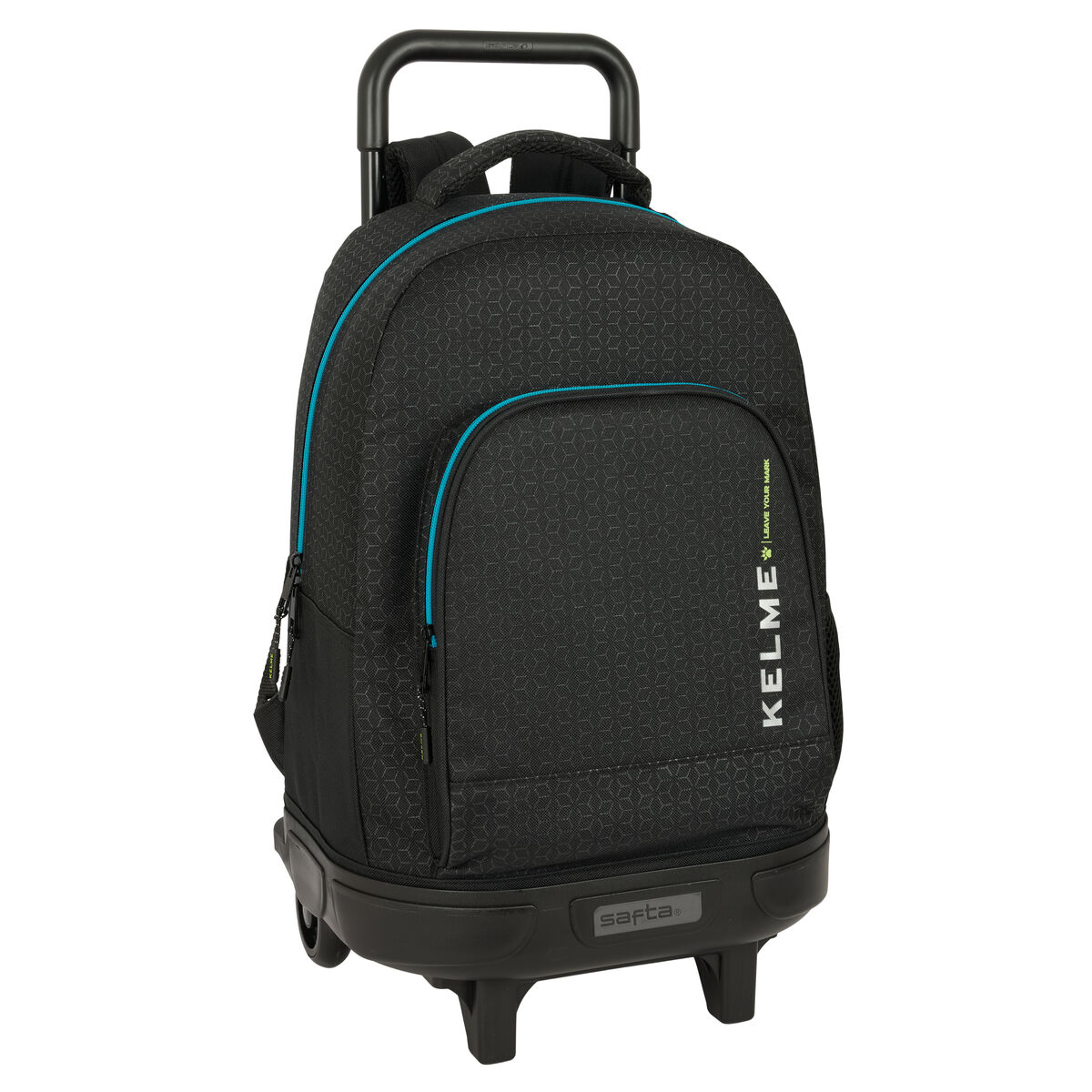 Skolväska med hjul Kelme Iron Svart 33 x 45 x 22 cm