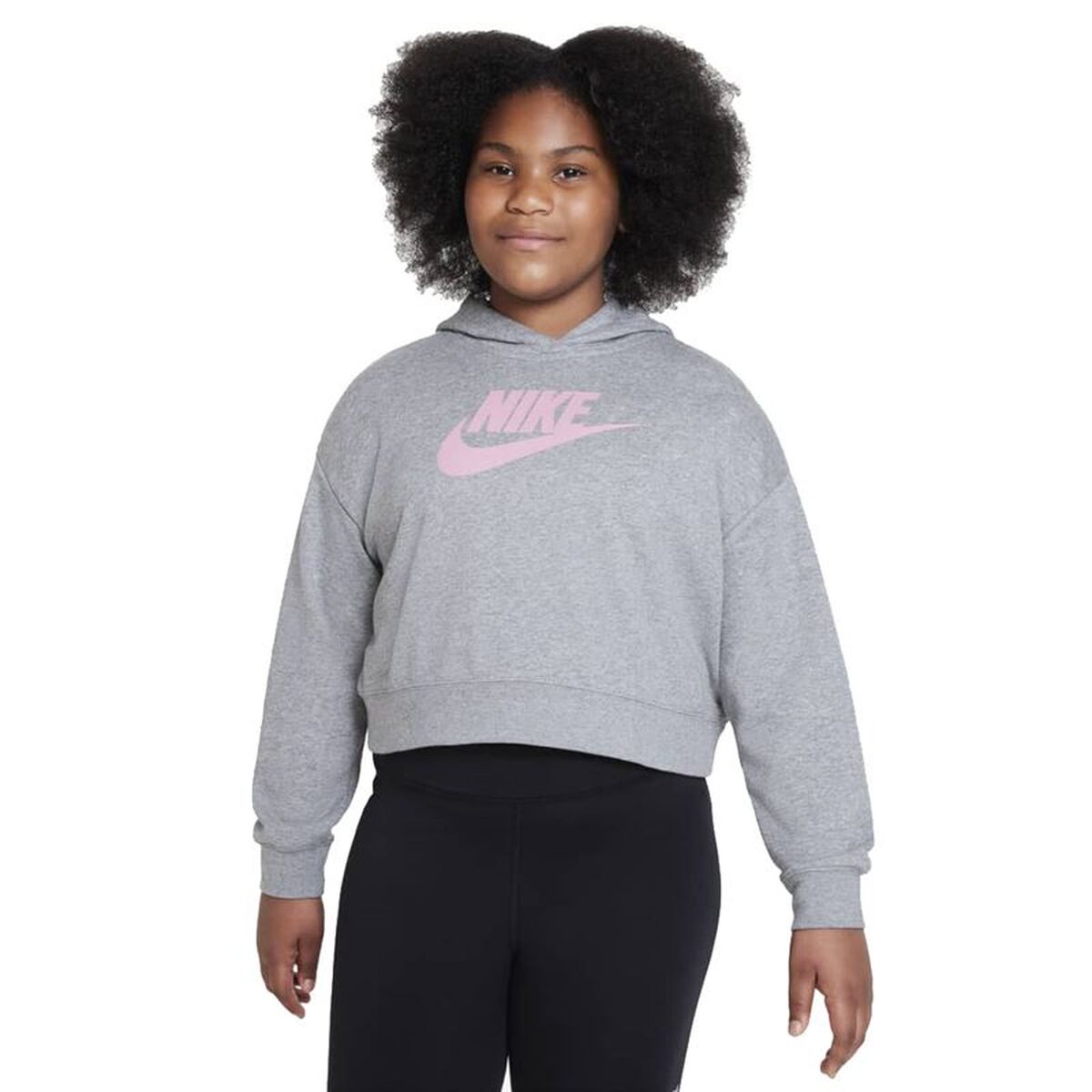 Luvtröja, Flickor Nike Sportswear Club Grå