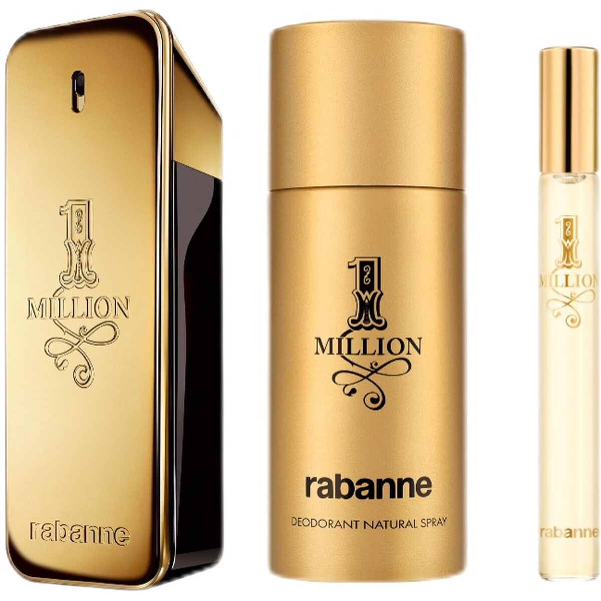 Parfymset Herrar Paco Rabanne 1 Million 3 Delar - 2