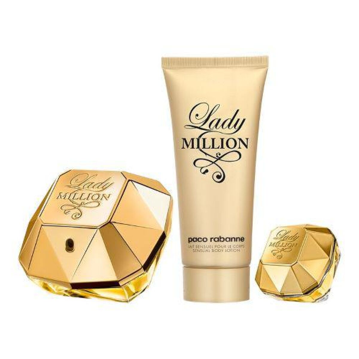 Parfymset Damer Paco Rabanne Lady Million EDP 3 Delar