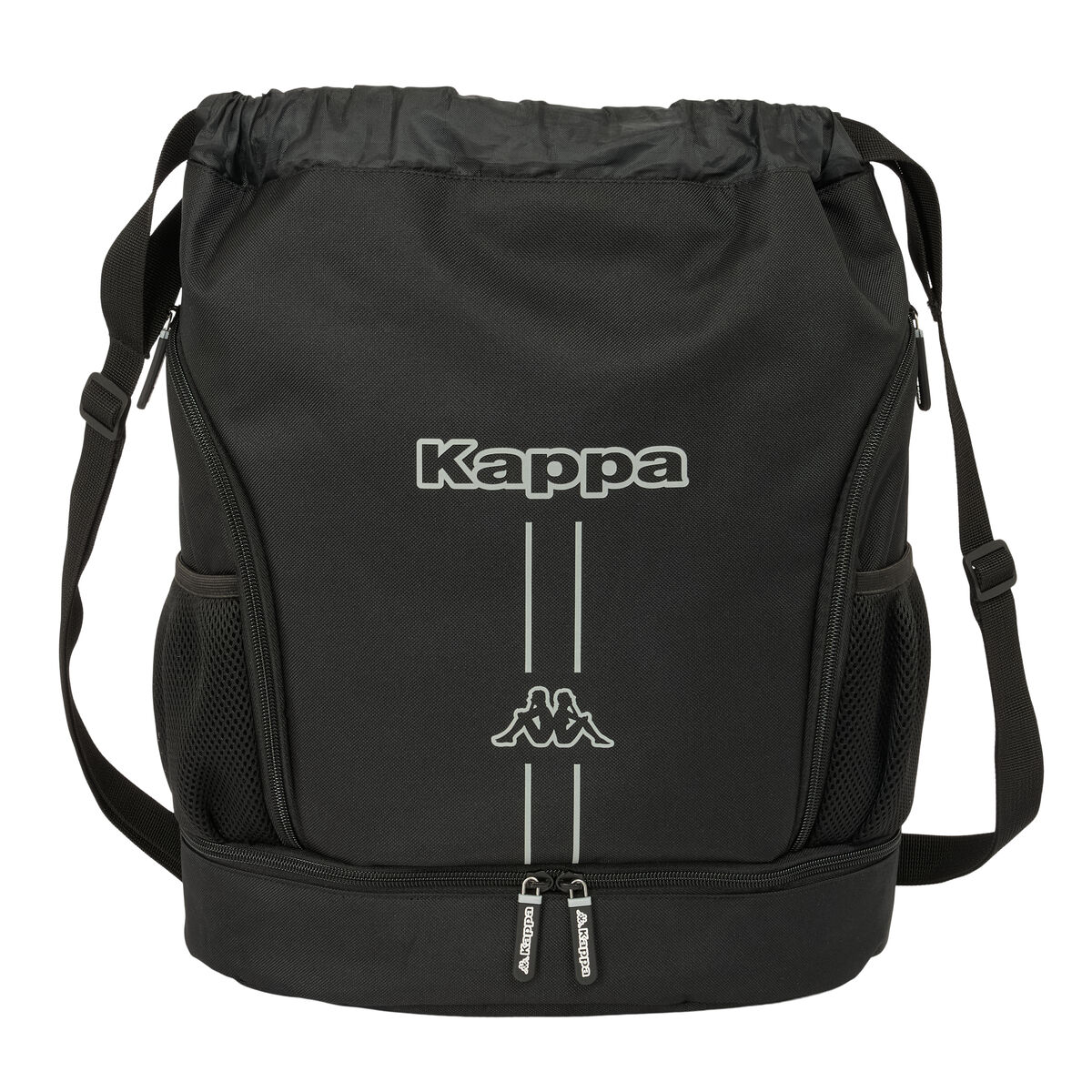 Skopåse med remmar Kappa Dark Svart 35 x 40 x 1 cm