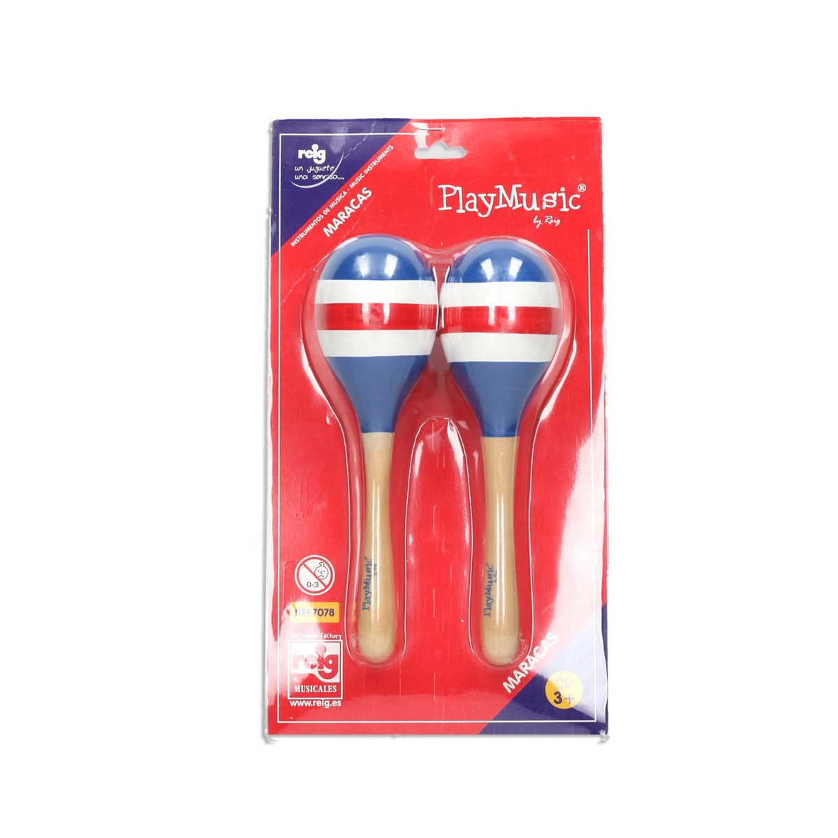Musikalisk Leksak Reig Maracas Trä Plast - 3