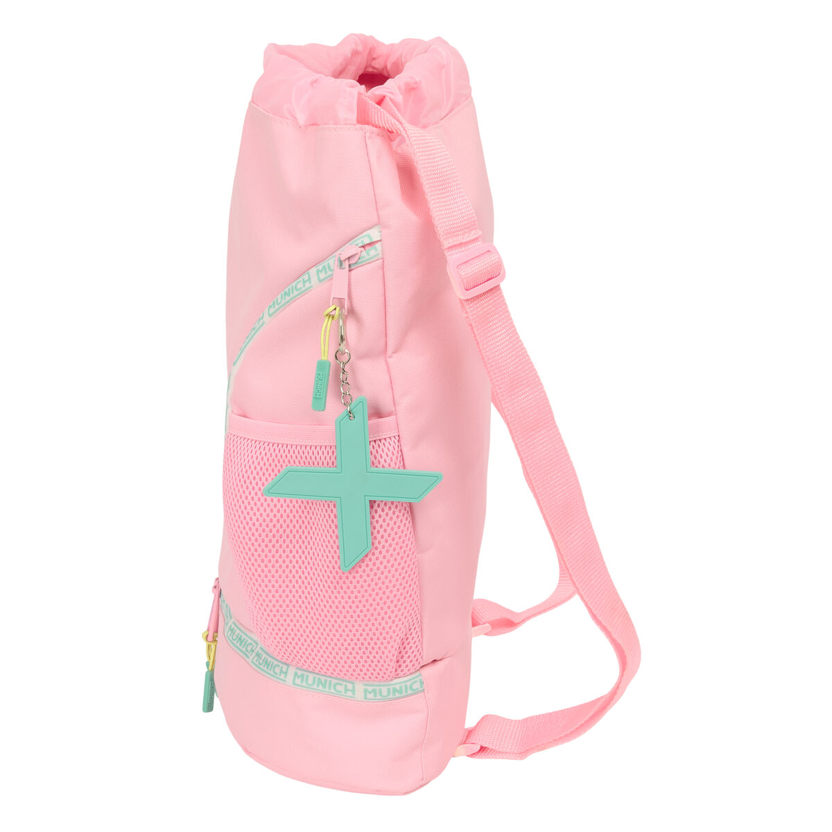 Skopåse med remmar Munich Candy Rosa 35 x 40 x 1 cm - 3