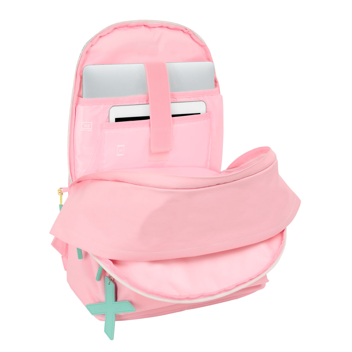 Skolryggsäck Munich +usb munich Rosa 31 x 44 x 18 cm - 2