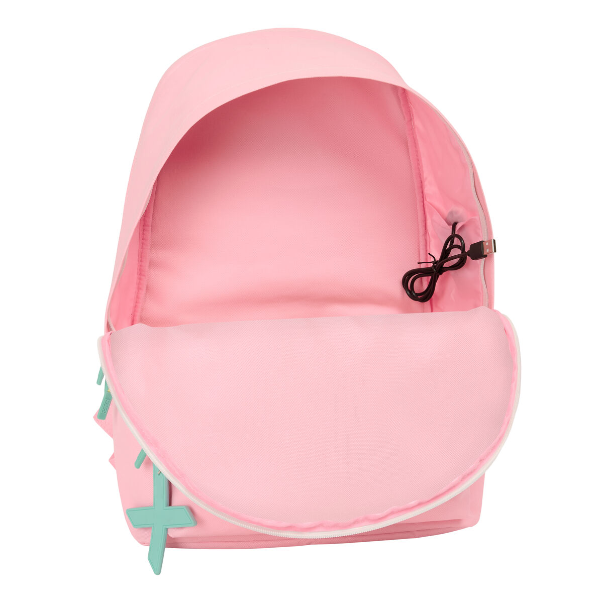 Skolryggsäck Munich +usb munich Rosa 31 x 44 x 18 cm - 3