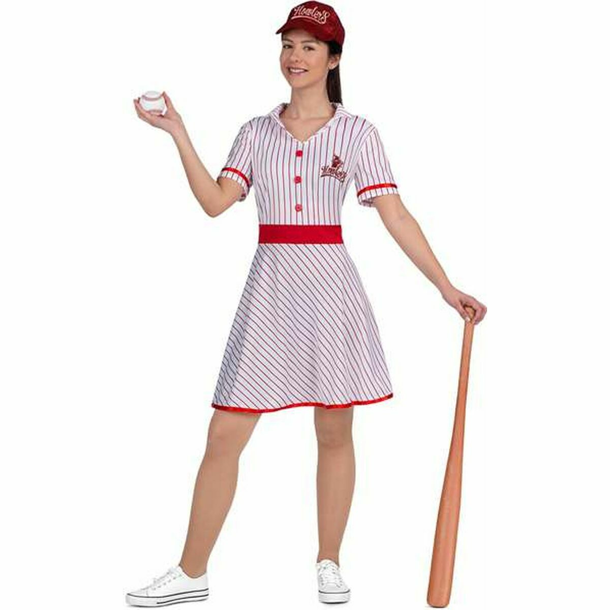 Maskeraddräkt vuxna My Other Me  Baseball Vintage Röd