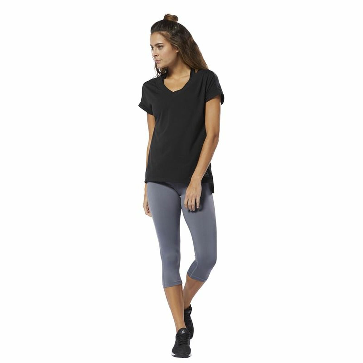 T-shirt med kortärm Dam Reebok Wor Supremium Detail Svart - 2