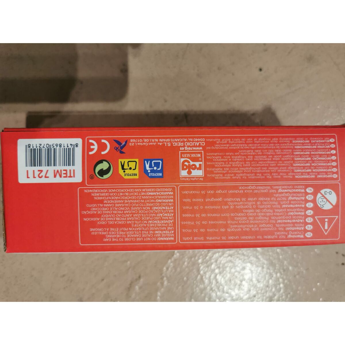 Musikalisk Leksak Reig Kastanjetter Plast - 2