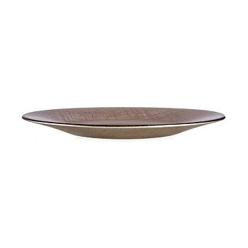 Platt skål Vivalto 3239121P-5 Gyllene Glas 21 x 2 x 21 cm