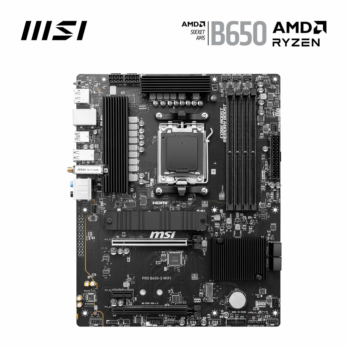 Moderkort MSI AMD AM5 AMD AMD B650