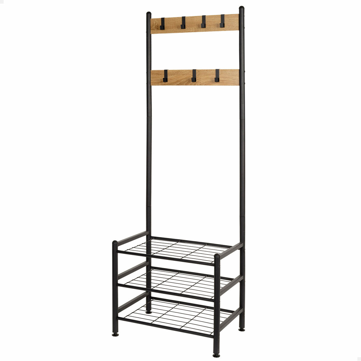 Klädhängare med hylla Max Home Svart (Renoverade A)