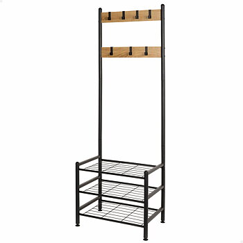 Klädhängare med hylla Max Home Svart (Renoverade A)