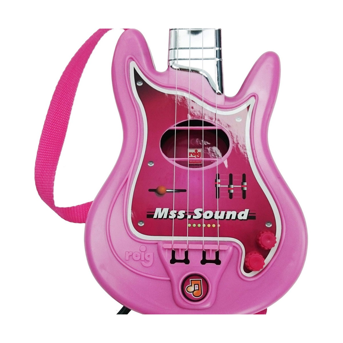 Gitarr för barn Reig Mikrofon Rosa - 2