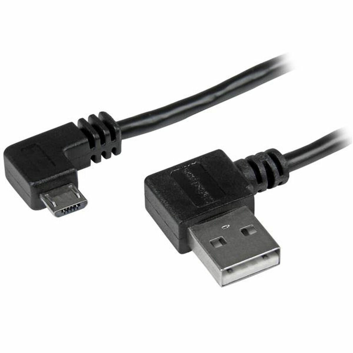 USB-kabel till mikro-USB Startech USB2AUB2RA2M         Svart