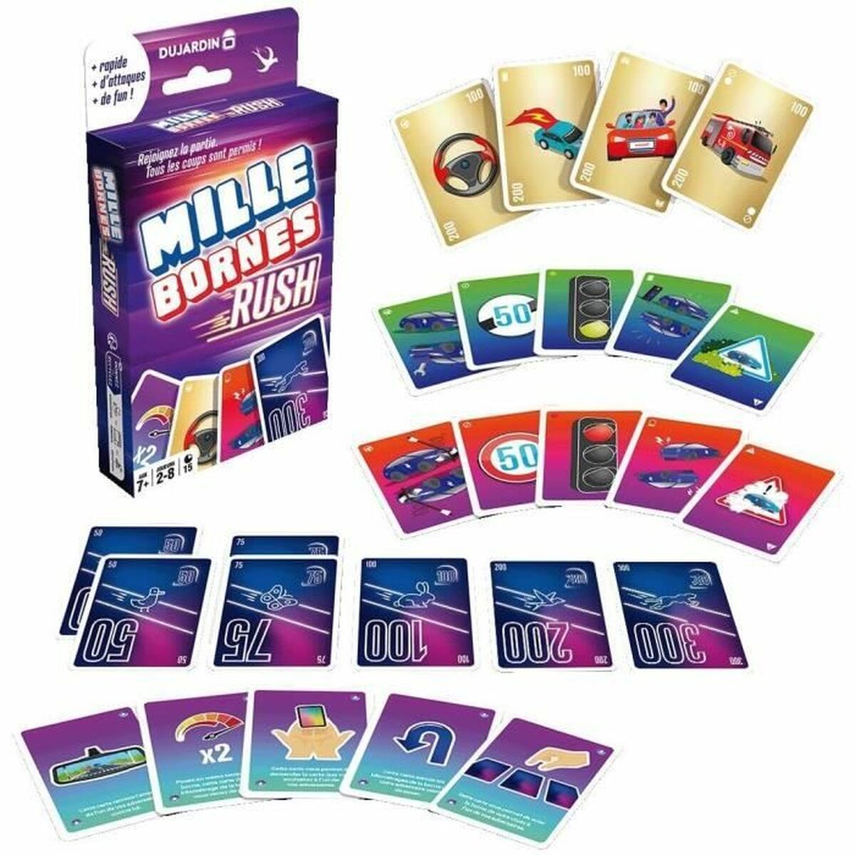 Sällskapsspel Dujardin MILLE BORNES - RUSH - 2