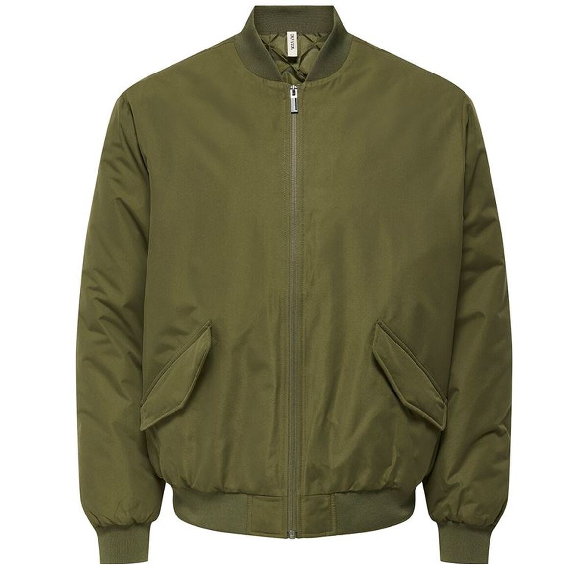 Jacka Only & Sons Onsrussel Padded Bomber Oliv