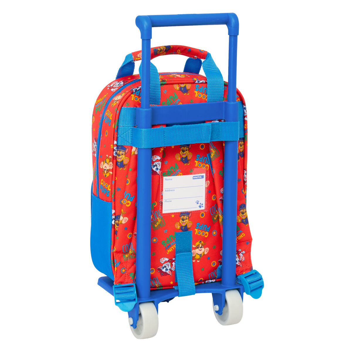 Skolväska med hjul The Paw Patrol Cool Blå Röd 20 x 28 x 8 cm - 3