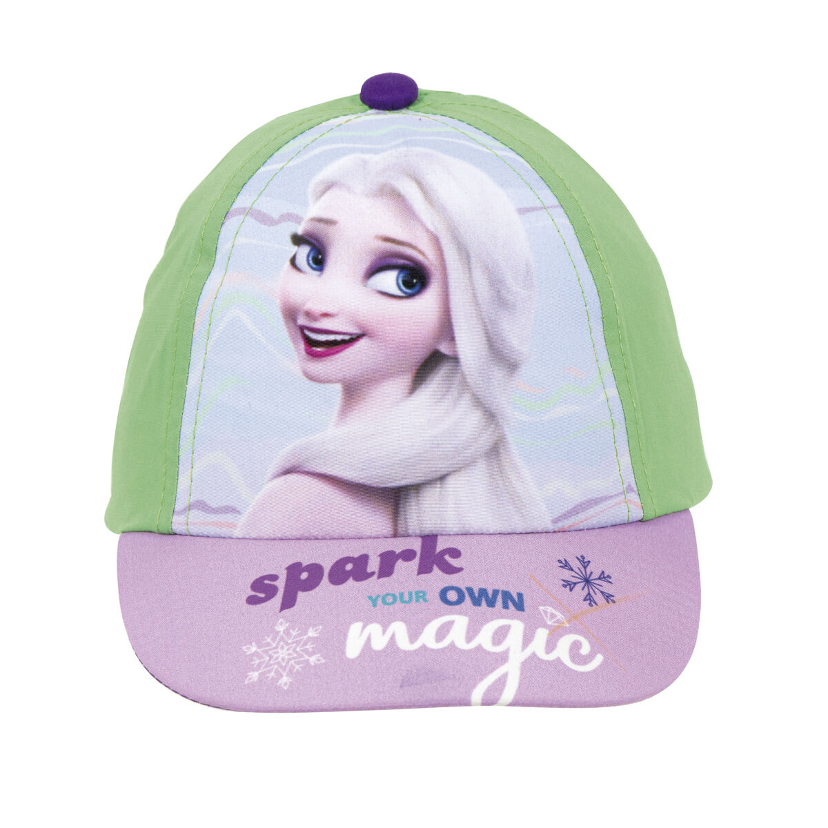 Barnkeps Frozen Memories Lila Grön (44-46 cm) - 3