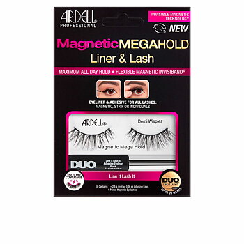 Set med falska ögonfransar Ardell Magnetic Megahold Liner Lash 2 Delar (2 antal)
