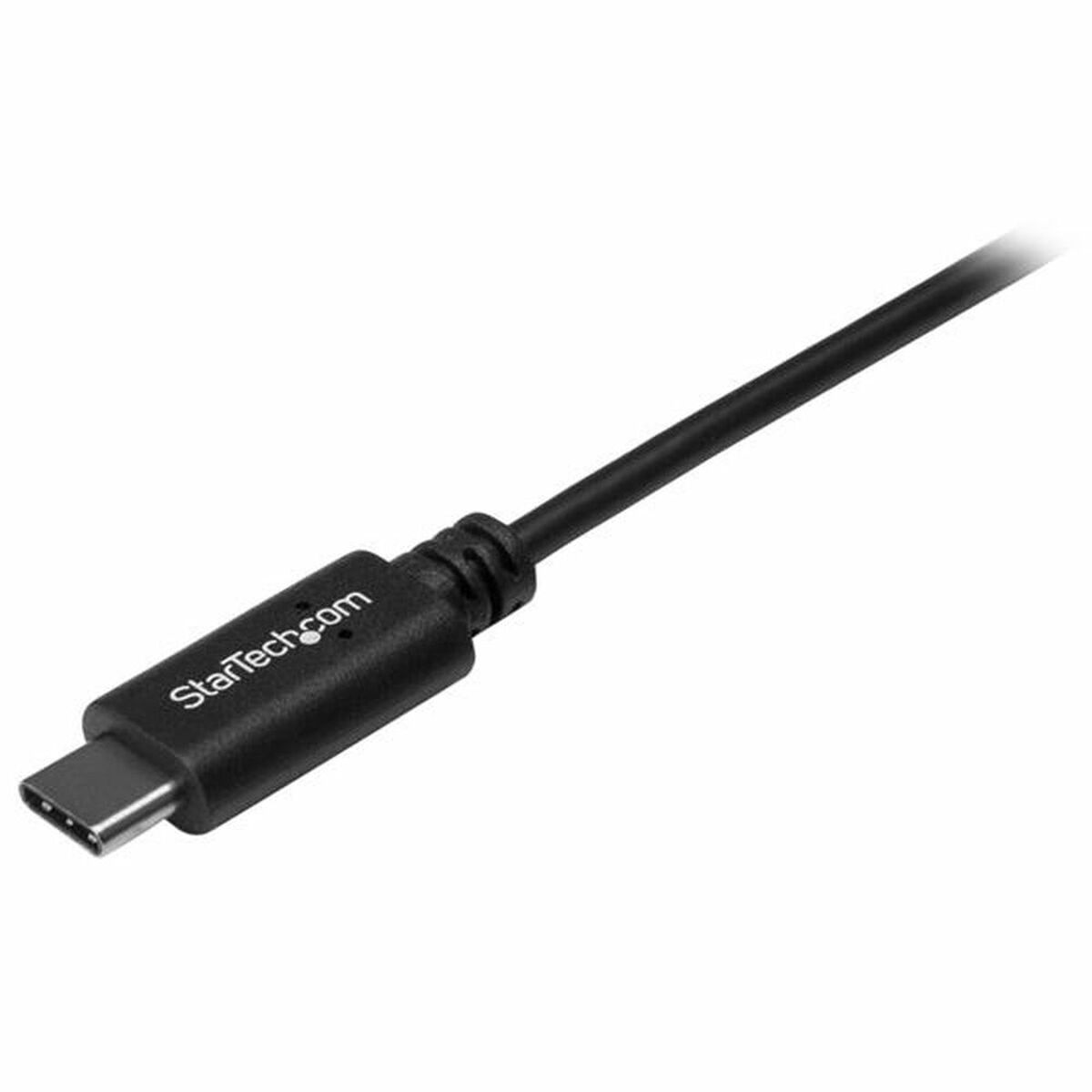 USB A till USB C Kabel Startech USB2AC50CM           0,5 m Svart - 2