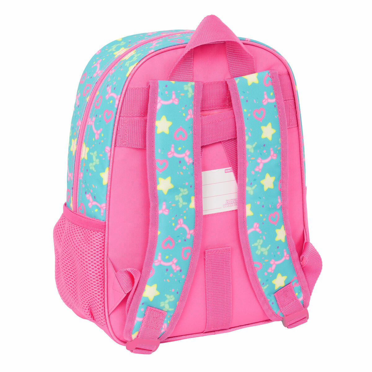 Skolryggsäck Gabby's Dollhouse Confetti Rosa Turkos 26 x 34 x 11 cm - 3