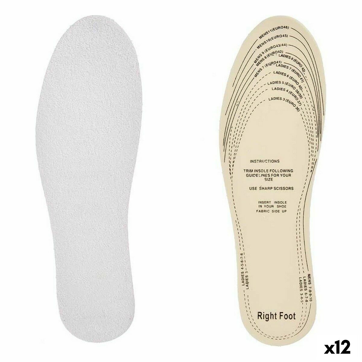 Modeller Sport Vit Bomull Plast Latex 9,5 x 29,5 cm 11,5 x 0,5 x 36 cm (12 antal)