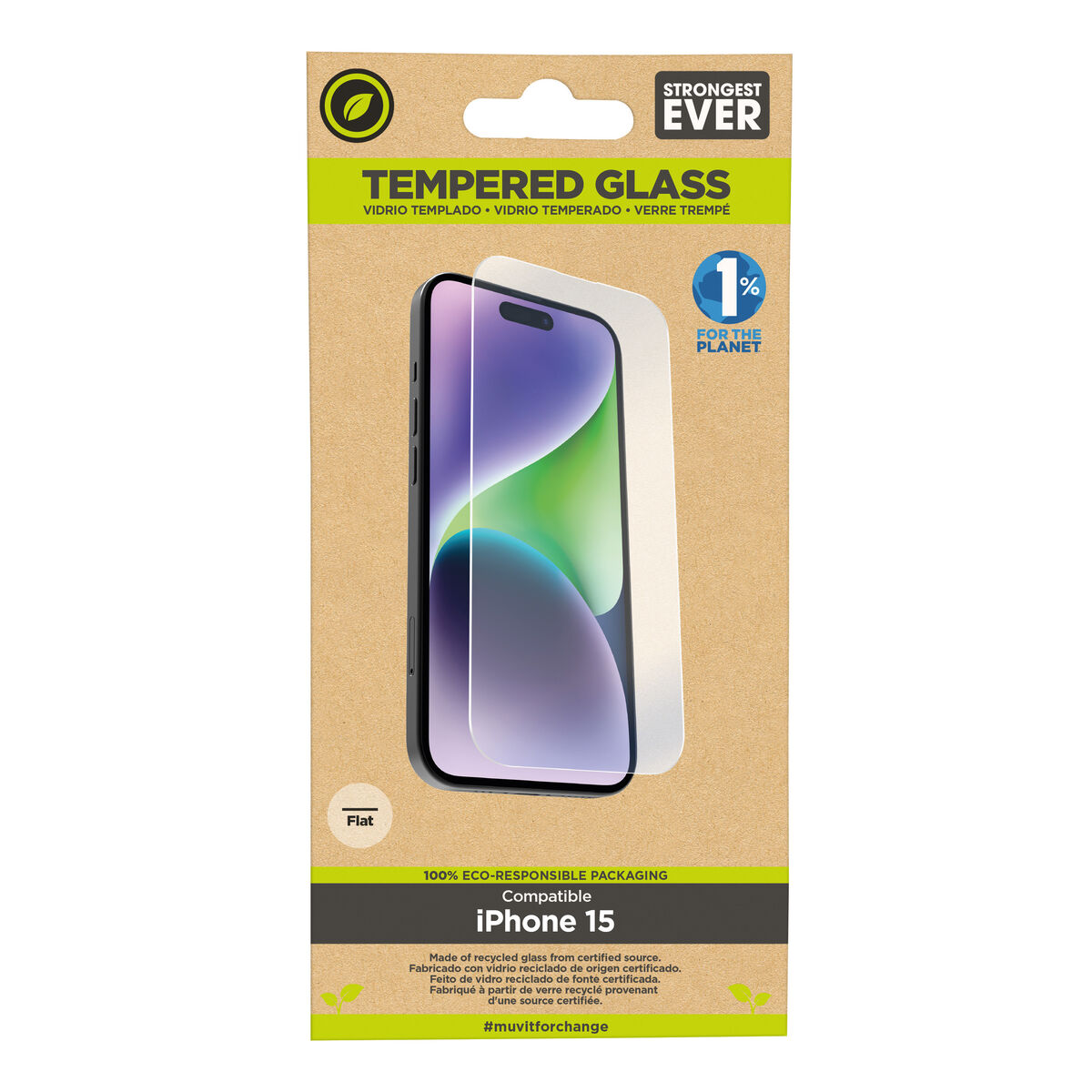 Skärmskydd för Mobiltelefon Muvit iPhone 15 iPhone 15