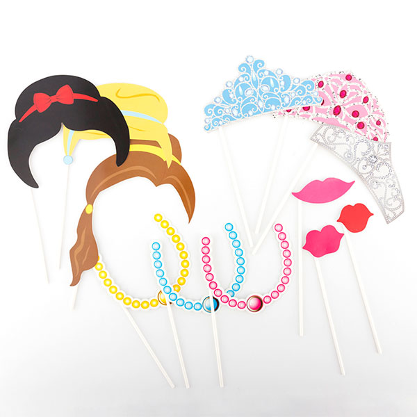Prinsessaccessoarer för roliga foton (12-pack) - 3