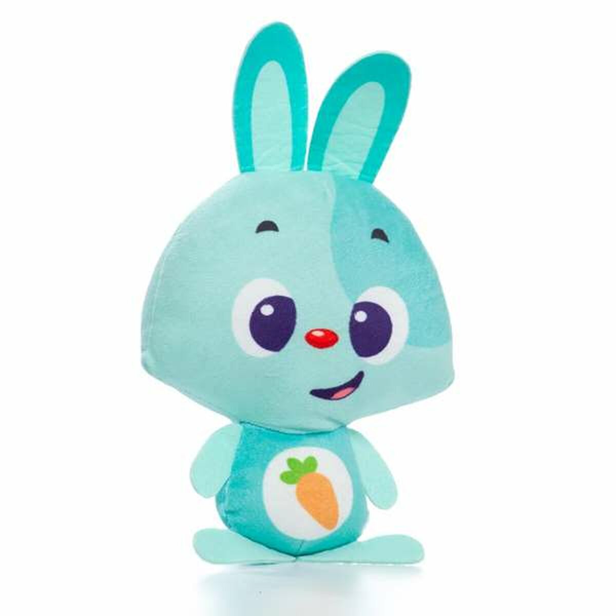 Mjukdjur med ljud Moltó Gusy luz Baby Bunny Turkos 7,5 cm