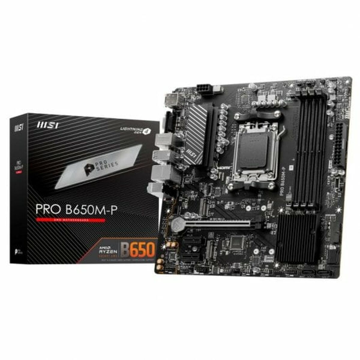 Moderkort MSI PRO B650M-P AMD AM5 AMD AMD B650