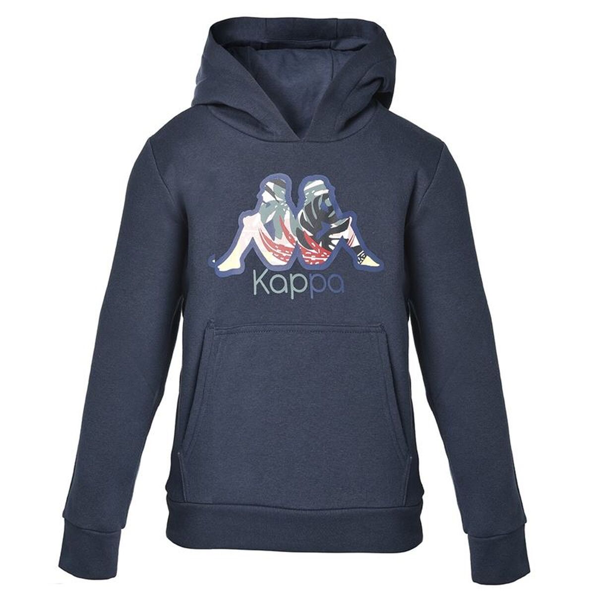 Tröja med huva Unisex Kappa Kappa Cache Mörkblå