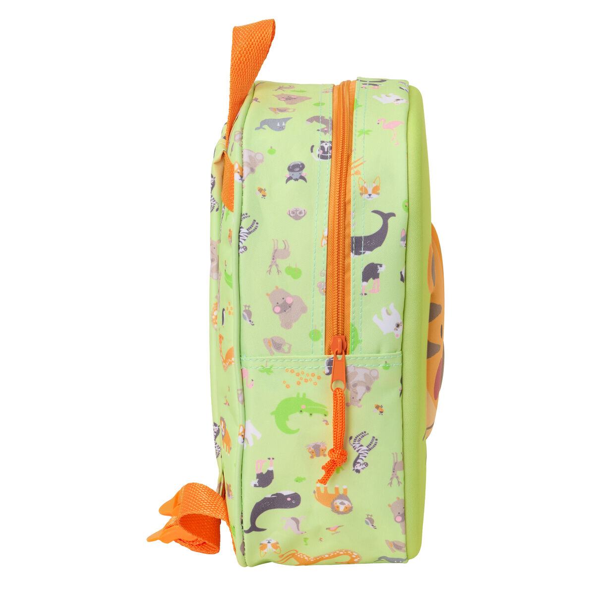 Barnryggsäck Safta Lime 22 x 27 x 10 cm 3D - 3