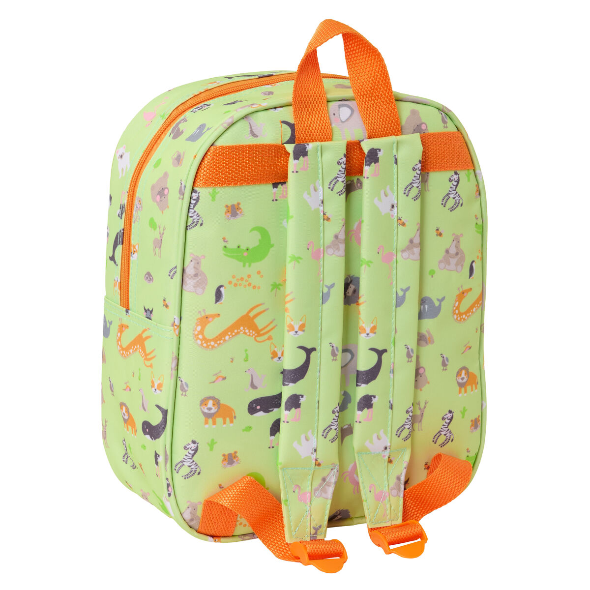 Barnryggsäck Safta Lime 22 x 27 x 10 cm 3D - 2