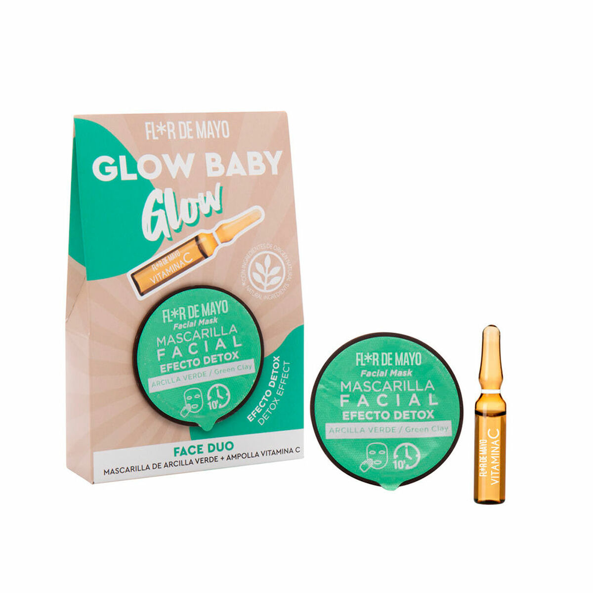 Kosmetikset Damer Flor de Mayo Glow Baby Glow Face Lote 2 Delar