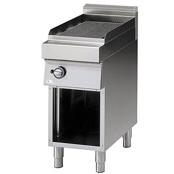 Gasgrill på öppna skåp
