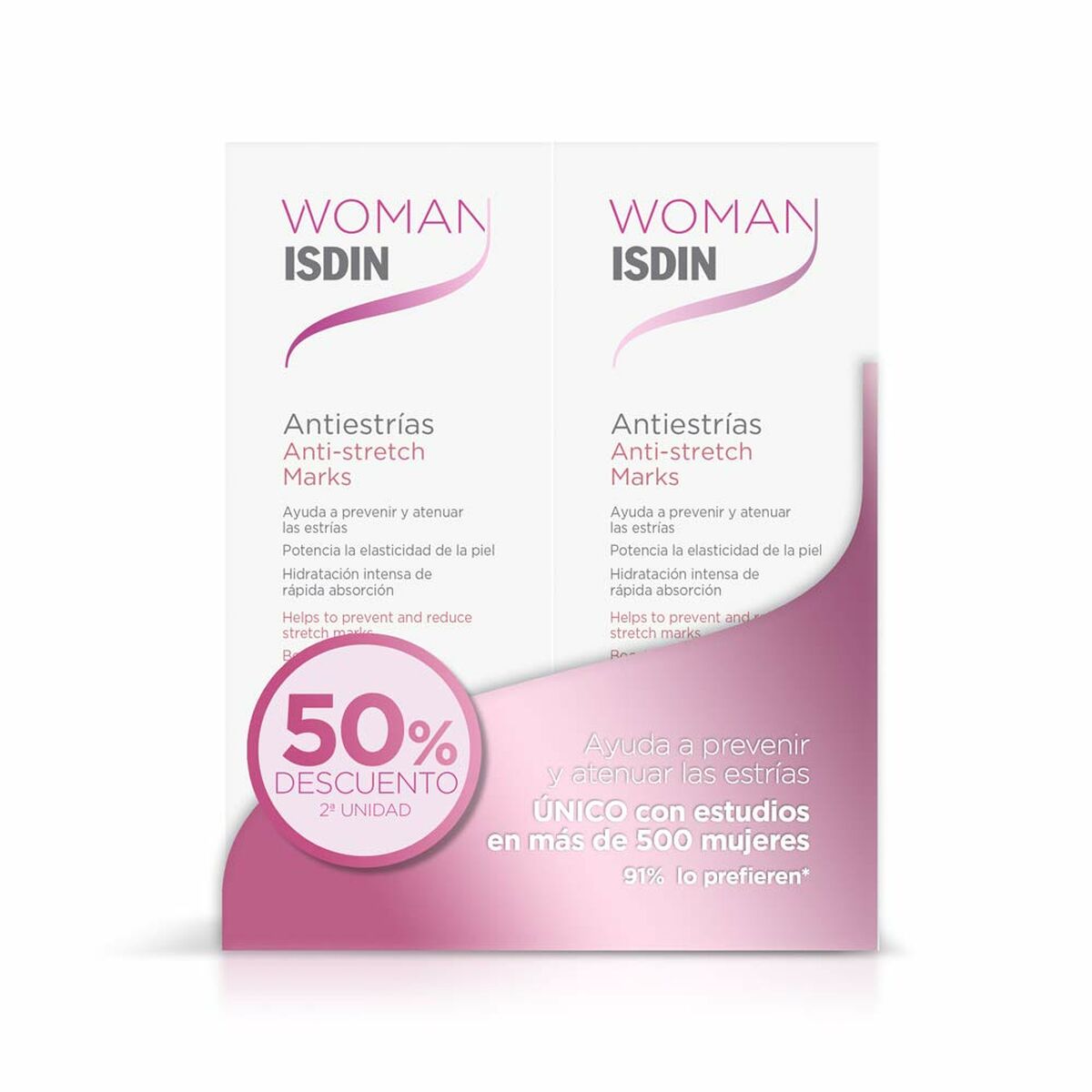 Kräm mot bristningar Isdin Woman 250 ml 2 x 250 ml