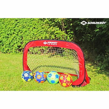 Hopvikbart fotbollsmål Schildkröt 120 x 80 x 80 cm Röd (2 antal)
