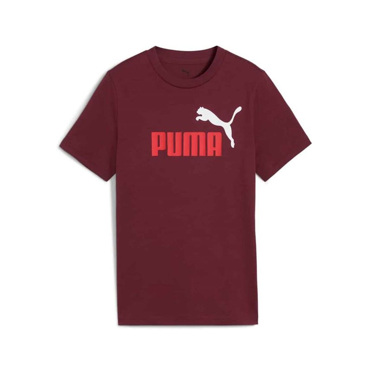 Barn T-shirt med kortärm Puma Essentials 2 Color No.1 Rödbrun