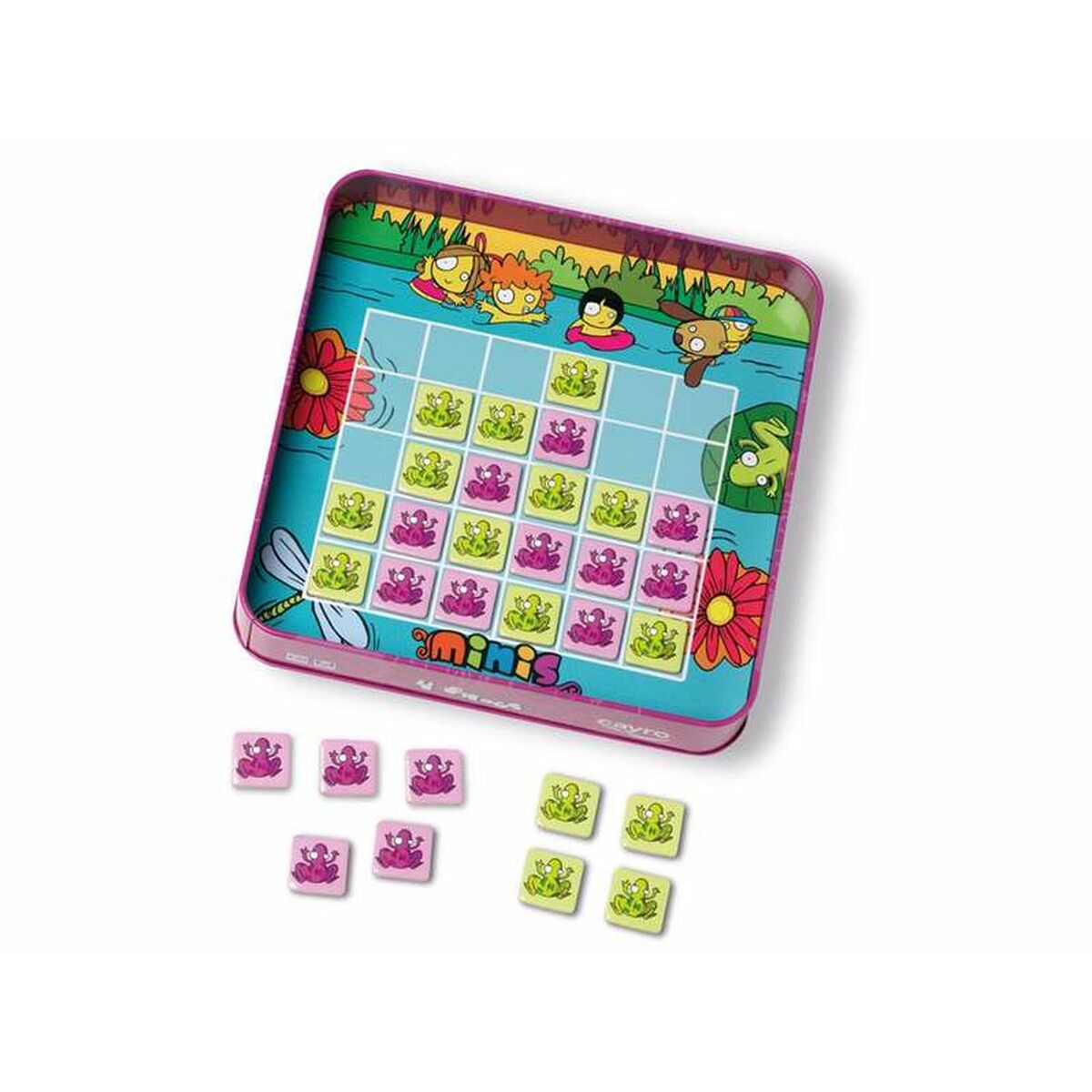 Pedagogiskt spel för små barn Cayro Frogs 19 x 19 x 3,5 cm 8 Delar - 3